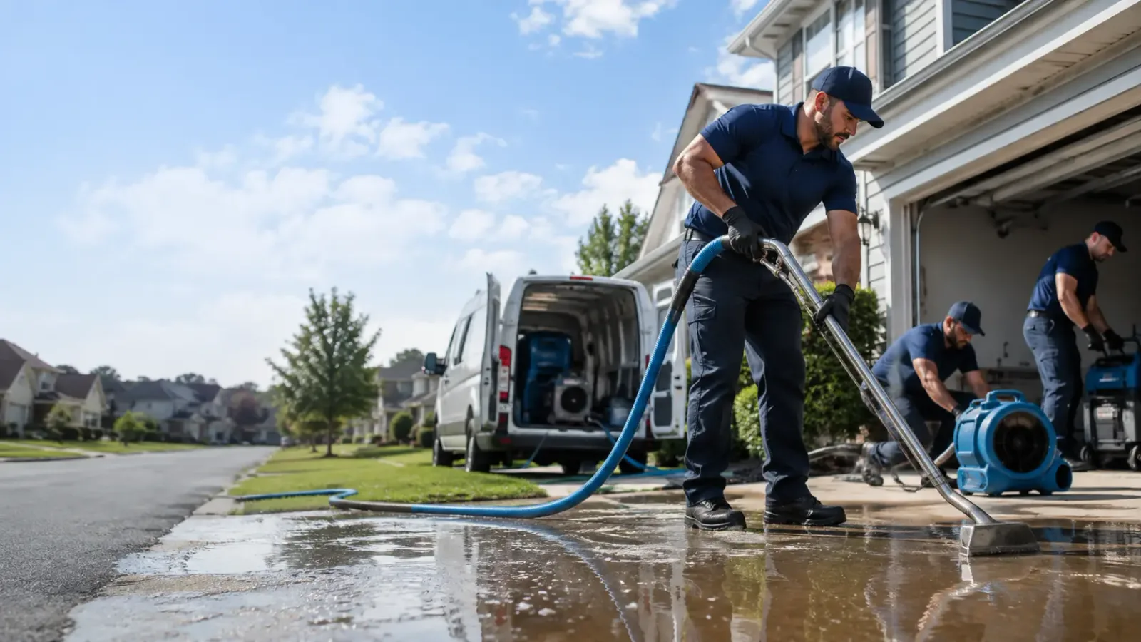 Flood Damage Restoration in Amsterdam, OH